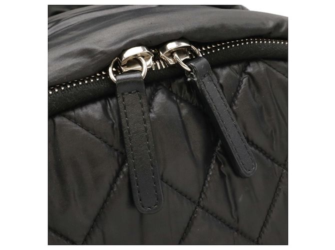 Chanel Coco Cocoon Nylon-Leder-Rucksack Schwarz - Ansicht 5