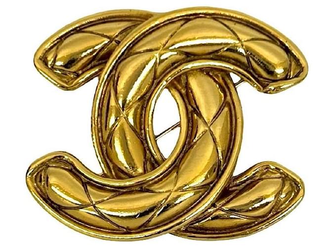 Spilla Coco Mark di Chanel D'oro Metallico - vista 4