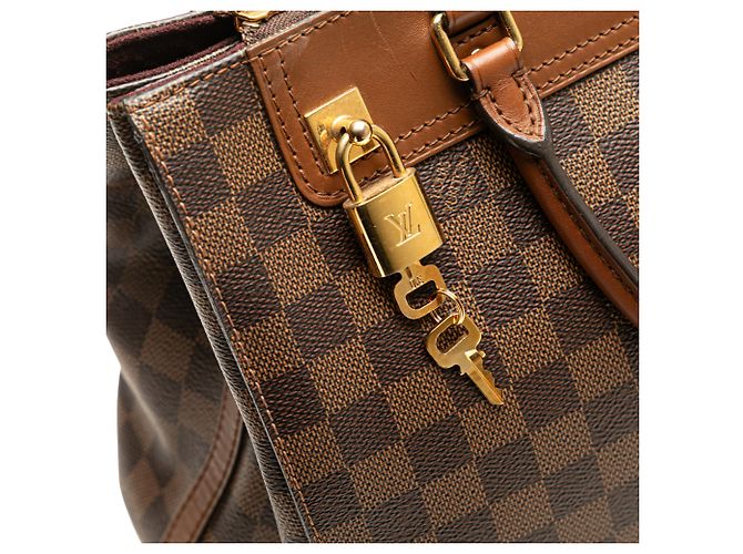 Louis Vuitton Damier Ebene Greenwich PM Marrone - vista 7