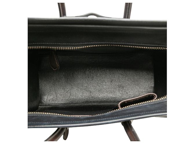 Luggage Céline Celine Micro Tote da Viaggio in Pelle Tricolore - vista 4