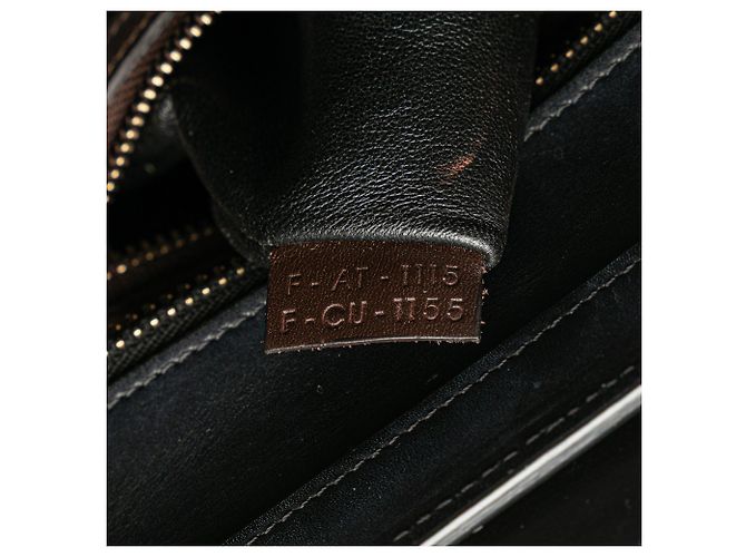 Luggage Céline Celine Micro Tote da Viaggio in Pelle Tricolore - vista 6