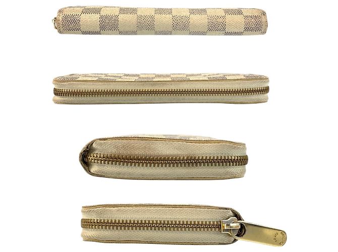 Portafoglio Zippy Damier Azur Louis Vuitton Bianco - vista 10