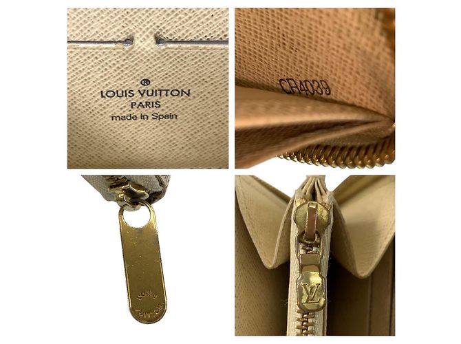 Portafoglio Zippy Damier Azur Louis Vuitton Bianco - vista 3