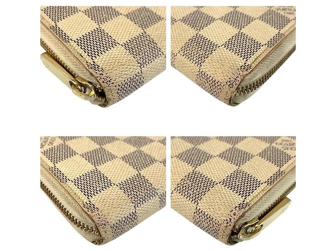 Portafoglio Zippy Damier Azur Louis Vuitton Bianco - vista 4