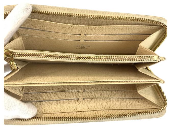 Portafoglio Zippy Damier Azur Louis Vuitton Bianco - vista 7