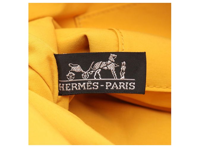 Pochette in tela Bolide 30 Hermès Gialla Giallo - vista 2