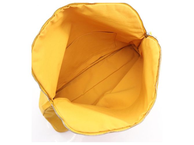Pochette in tela Bolide 30 Hermès Gialla Giallo - vista 5