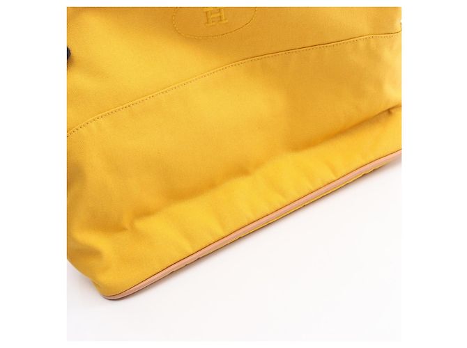 Pochette in tela Bolide 30 Hermès Gialla Giallo - vista 8
