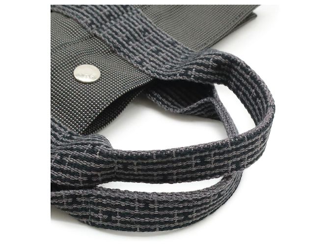 Borsa Aline PM in tela Hermès Grigio - vista 4