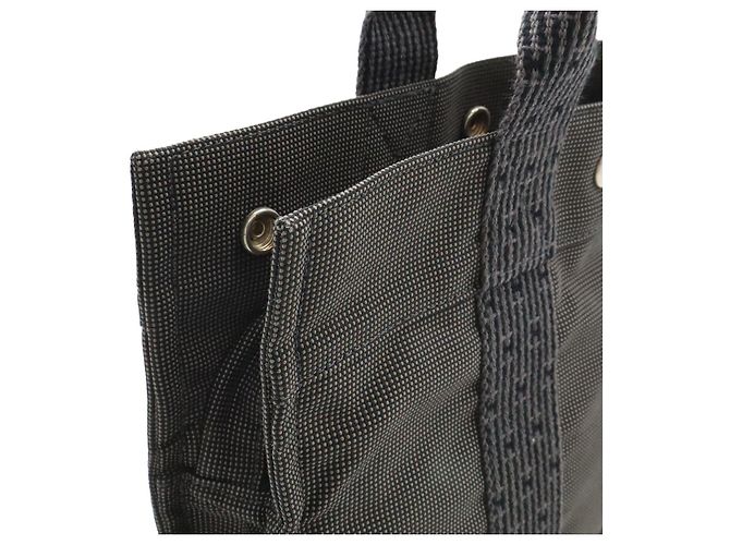 Borsa Aline PM in tela Hermès Grigio - vista 5