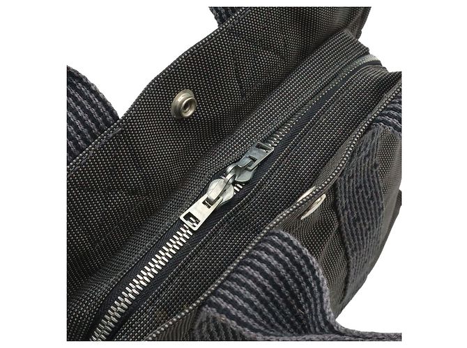 Borsa Aline PM in tela Hermès Grigio - vista 6