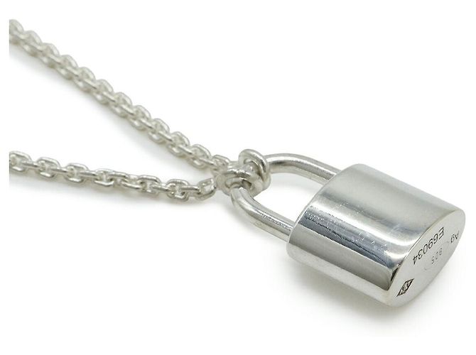 Pendente Collana Silver Lockit UNICEF di Louis Vuitton Argento Metallico - vista 4