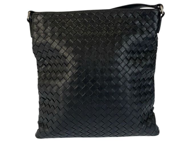 Borsa a Spalla in Pelle Bottega Veneta Nera Nero - vista 2