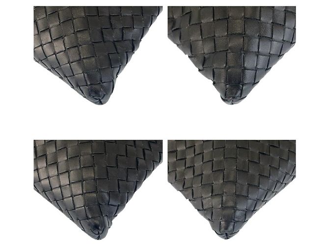 Borsa a Spalla in Pelle Bottega Veneta Nera Nero - vista 3