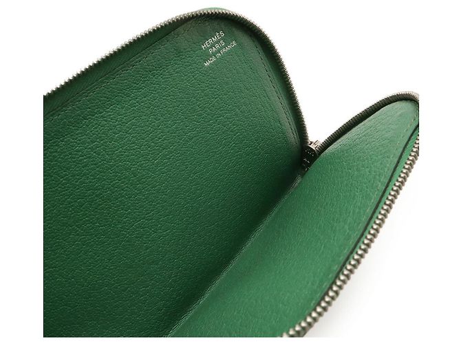 Hermès Portafoglio Lungo in Pelle L-Zip Remix Combine Hermes D'oro Metallico - vista 9