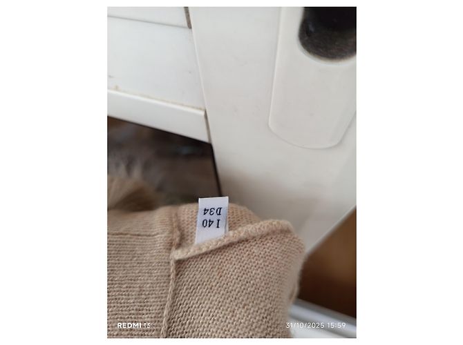 Blumarine lange Weste mit Fuchsfellkragen beige - Ansicht 13
