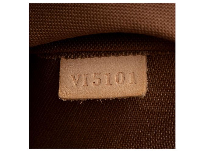 Borsa Tote Palermo PM in Tela Monogram Louis Vuitton Marrone - vista 6