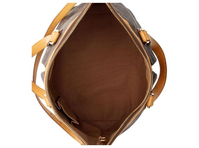 Borsa Tote Palermo PM in Tela Monogram Louis Vuitton Marrone - vista 7