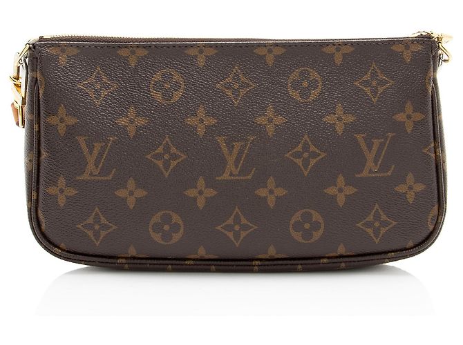Multi Pochette Multi-Pochette Accessoires in tela Monogram Louis Vuitton Marrone - vista 3