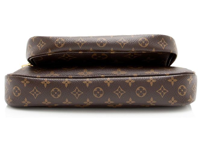 Multi Pochette Multi-Pochette Accessoires in tela Monogram Louis Vuitton Marrone - vista 4