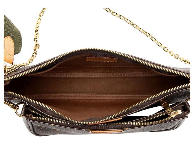 Multi Pochette Multi-Pochette Accessoires in tela Monogram Louis Vuitton Marrone - vista 6