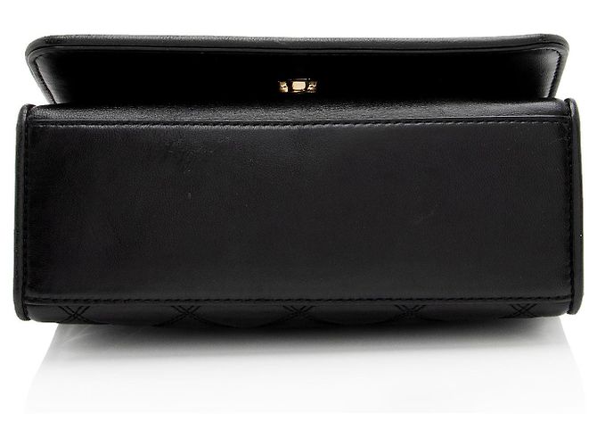 Borsa a Spalla in Pelle Savannah con Catena Tory Burch Nero - vista 4