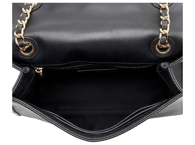 Borsa a Spalla in Pelle Savannah con Catena Tory Burch Nero - vista 6