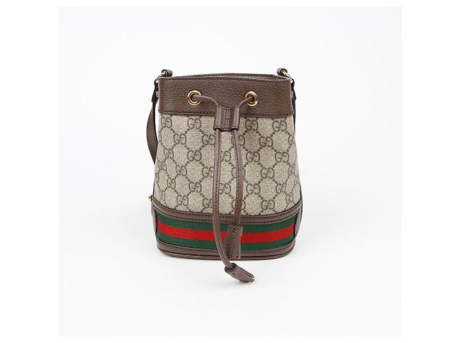 Gucci Ophidia Mini Eimer Schultertasche Braun - Ansicht 2