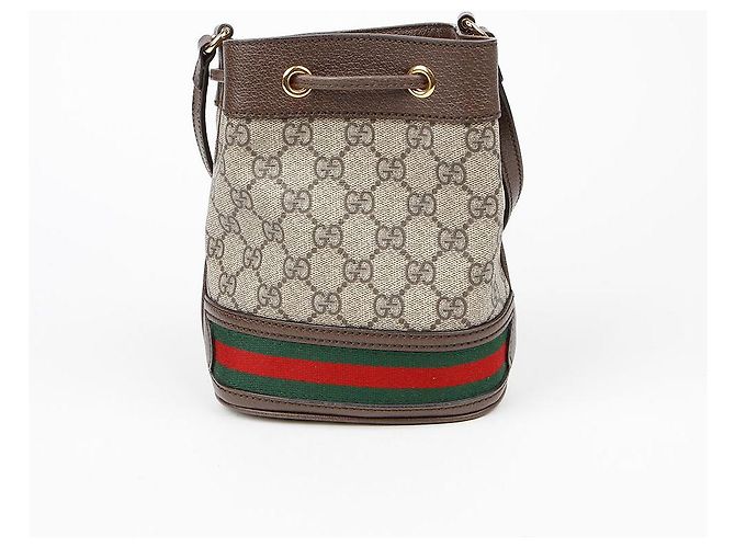 Gucci Ophidia Mini Eimer Schultertasche Braun - Ansicht 3