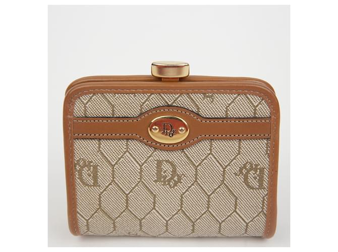 Dior Billetera con marco de panal Castaño - vista 2