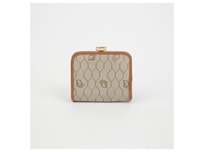 Dior Billetera con marco de panal Castaño - vista 3
