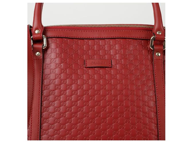 Gucci Bolso de Hombro Micro Shima Roja - vista 2