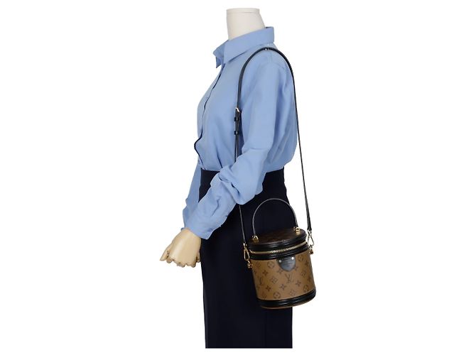 Louis Vuitton Borsa a spalla Cannes Tote Marrone - vista 9