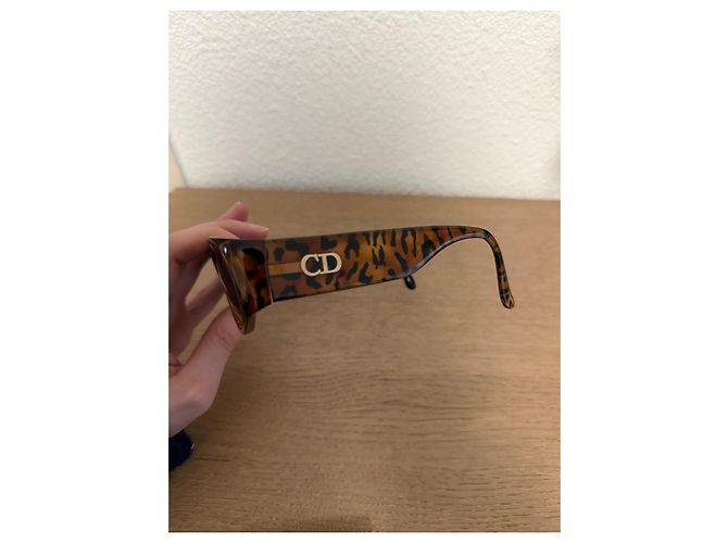 Christian Dior Sonnenbrille Leopard Braun Leopardenprint - Ansicht 7