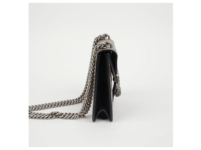 Gucci Borsa a tracolla mini catena Dionysus Nero - vista 3