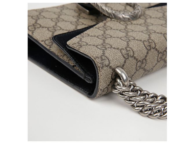 Gucci Borsa a tracolla mini catena Dionysus Nero - vista 9