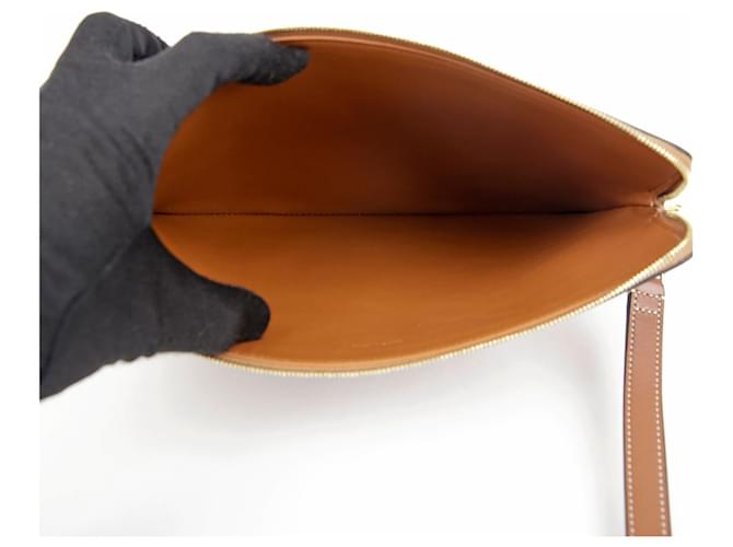 Céline Pochette piccola con tracolla e logo Marrone - vista 7