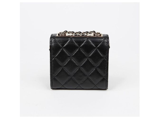 Trendy CC Chanel Bolsa transversal mini CC da moda Preto - vista 4