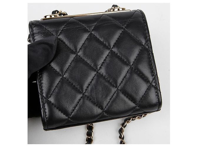 Trendy CC Chanel Bolsa transversal mini CC da moda Preto - vista 5