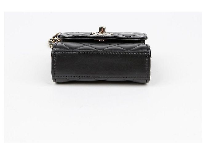 Trendy CC Chanel Bolsa transversal mini CC da moda Preto - vista 7