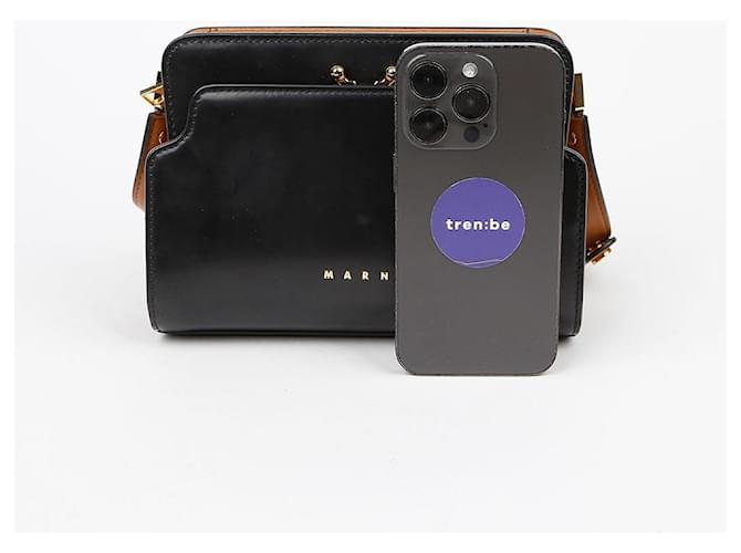 Marni Mini borsa a spalla incrociata Reverse Trunk Nero - vista 10