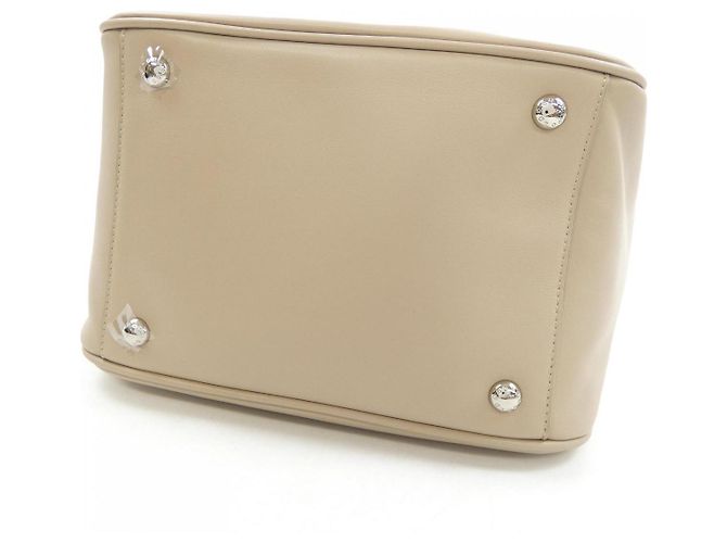 Autre Marque Bolsa de couro COCOCELUX GOLD Bege - vista 4