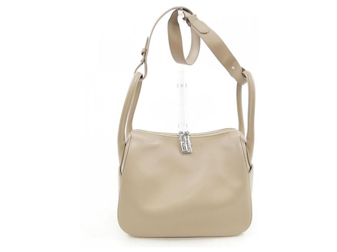 Autre Marque Bolsa de couro COCOCELUX GOLD Bege - vista 7