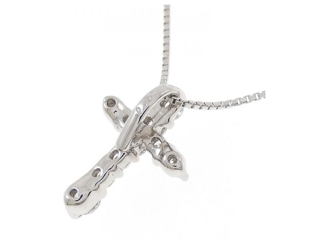 Autre Marque Collana a Croce con Diamanti Au750 Argento - vista 4