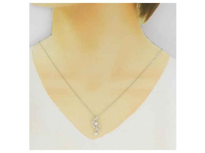 Autre Marque Collana in Diamante PT900 PT850 Argento - vista 6