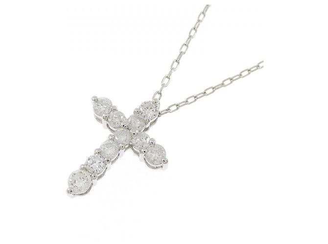 Autre Marque Collana in diamante Pt900/Pt850 Argento - vista 3