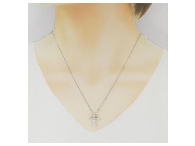 Autre Marque Collana in diamante Pt900/Pt850 Argento - vista 6