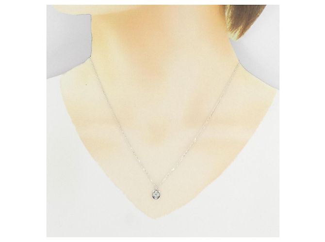 Autre Marque Collana con croce di diamante in oro bianco Au750 Argento - vista 6