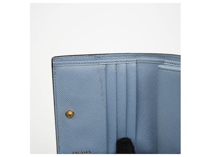Prada Billetera compacta con logo de metal Multicolor - vista 13
