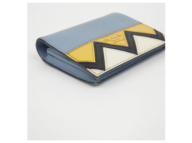 Prada Billetera compacta con logo de metal Multicolor - vista 8